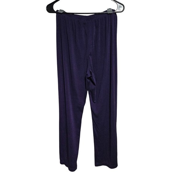 Vintage Chicos Purple Paisley 3 Piece Outfit Size Tank Top Cardigan Pants - Picture 7 of 10